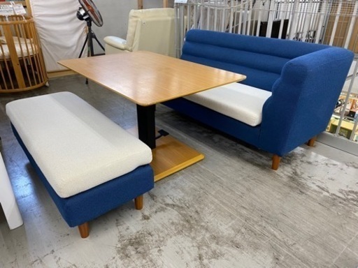 【愛品館 江戸川店】ND Style（野田産業）ソファダイニング テーブル3点セット ID:156-019305-007