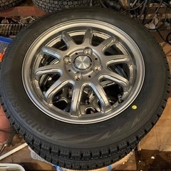 新品！軽自動車用　155/65R14 新品4穴ホイール&新品スタ...