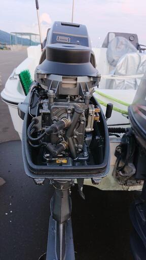 北海道豊浦町スズキ8馬力2スト船外機 冷却水が出ないだけ