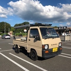 20日まで【軽キャン】サンバーks4 ルーフラック　カーサイドタ...