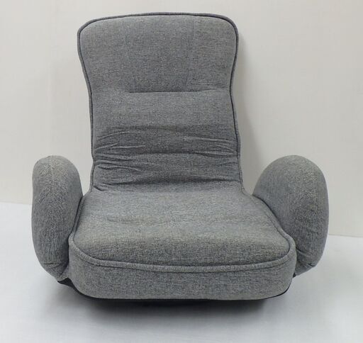メーカー不明　回転座椅子　グレー　中古