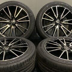 【KUMHO ECSTA PS71 205/50ZR17】夏タイヤ【REZEE 17インチ 7J5HPCD114.3+55】22年製 バリ溝 アクセラ ストリーム等