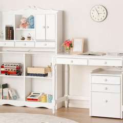 現物みてからキャンセル可学習机 6点セット☆お姫様 プリンセス