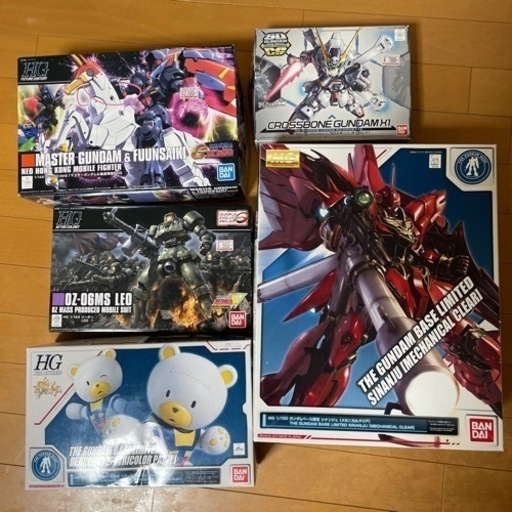 ガンプラ 4セット アクションベース つや消し MG HG 限定品 シナンジュ等