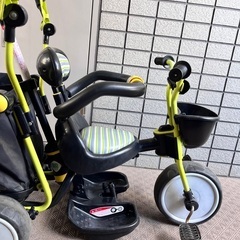 （取引中）三輪車　カーゴプラス　黄緑の画像