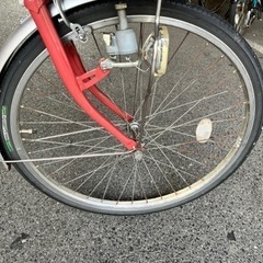自転車 ママチャリの画像