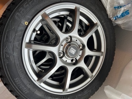 新品！！　155/65r14 冬タイヤ、アルミホイールセット