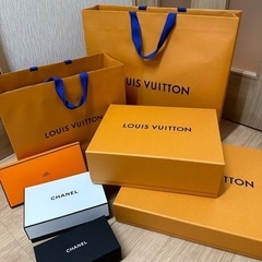値下げ★ヴィトン、シャネル、エルメス空箱5店、ショッパー2点セット