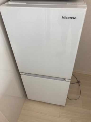 【Hisense】10月中引取希望　冷蔵庫 ホワイト HR-G13B-W [2ドア /右開きタイプ /134L] [冷凍室 46