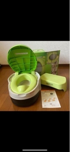アンパンマンの音が鳴る補助便座とコンビ　洋式おまる