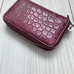 	C853 GUCCI クロココインケース ★ ボルドーの画像