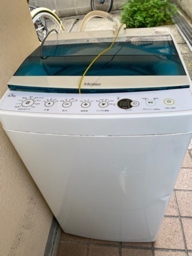 1人暮らし用洗濯機　ハイアール