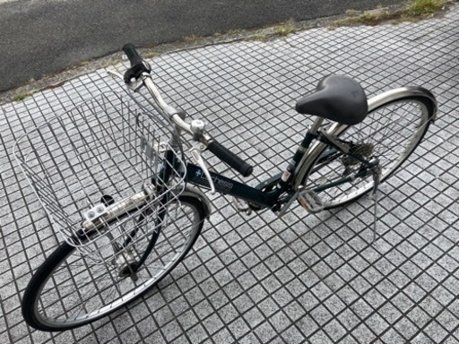 【27インチ自転車】6段変速付　前後タイヤ、チェーン、カゴ、グリップ新品❗️若林自転車　膳所店　SALE中❗️