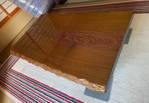 タガヤサン 鉄刀木 無垢 座卓 唐木 厚さ７cm 最高級