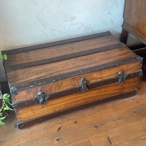 古材 ボックス ローテーブル トランク オールドメゾン