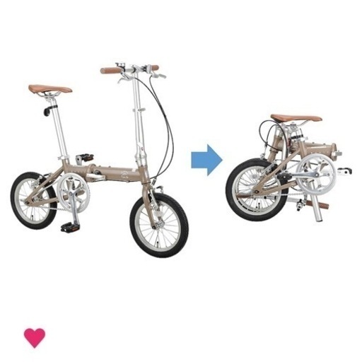 8.2kg！キャプテンスタッグ アルミ製折りたたみ自転車