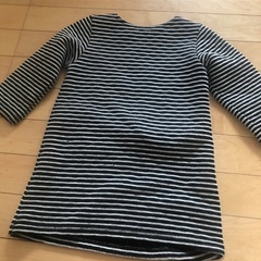 キッズ　しまむら　人気　可愛い　ボーダー　冬服　ワンピース　100センチ　女の子の画像