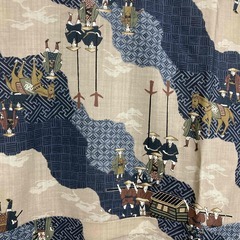 新品　大名行列柄　長襦袢　　いかがでしょうか？の画像