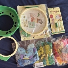 お譲り終了品。新品とほぼ新品。手芸、刺繍、フリーステッチング、ス...
