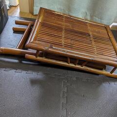 お話中　バンブー　折りたたみテーブルの画像