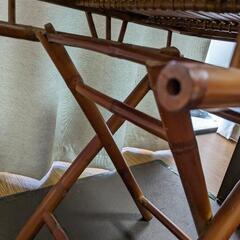 お話中　バンブー　折りたたみテーブルの画像