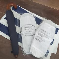 生活雑貨 日用品 折り畳み傘 スリッパ もしもの備えに の画像