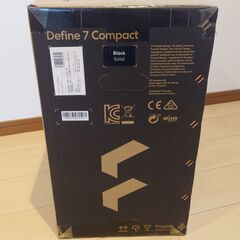 【未開封新品】 ミドルタワー型PCケース Fractal Design（フラクタルデザイン）Define 7 Compact Black Solidの画像