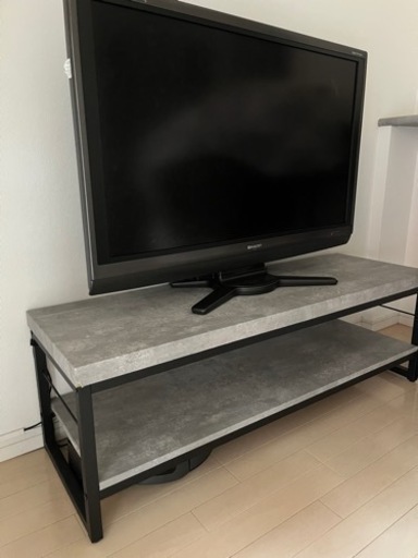 SHARPテレビ、テレビ台、レコーダー、fireTVstick 4KMax 4点セット