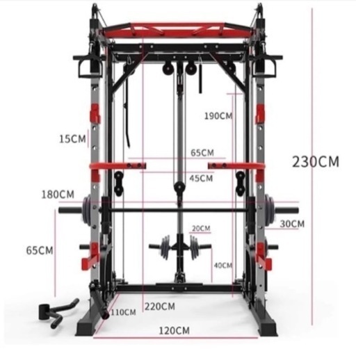 パワーラックスミスマシン付き＋ラットプルマシン