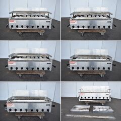 ≪yt796ジ≫ Rinnai/リンナイ ガス赤外線下火式グリラー新荒磯8号 RGA-408C 都市ガス用 鉄灸6本付 2021年製造 動作未確認 50730-02の画像