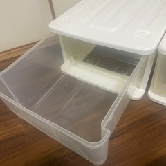 収納ケース白　2個セットの画像