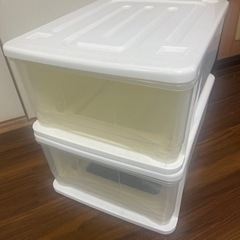 収納ケース白　2個セット