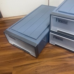 収納ケース　グレー　3個セットの画像