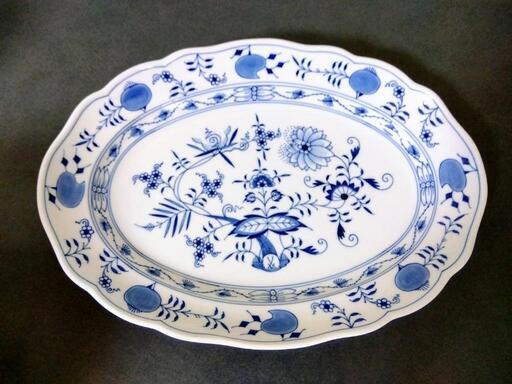 MEISSEN　マイセン　ブルーオニオン　フォトフレーム　廃番品　鏡　箱付き 080100153074d.jpg