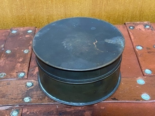 アンティーク　レトロ　真鍮製の金属容器
