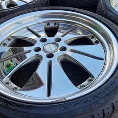 WORK ワーク　ユーロライン N2 クロームメッキ　20インチ　8.5j 9.5j pcd114.3　　廃盤希少品　シーマ、セルシオ、クラウン等の画像