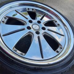 WORK ワーク　ユーロライン N2 クロームメッキ　20インチ　8.5j 9.5j pcd114.3　　廃盤希少品　シーマ、セルシオ、クラウン等の画像