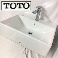 ???FI22/23　TOTO ベッセル式 洗面器 手洗いボウル L710C #NW1 台付きシングル 混合水栓 TLCF31E 壁掛式兼用 水栓金具 手洗器 DIY ②◆???