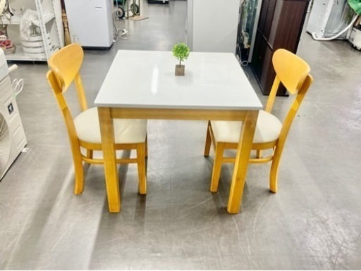 🌟激安‼️ダイニングテーブル2人掛けテーブル椅子セット幅75cm🌟　BA8300