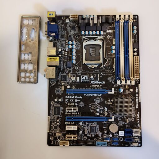 ASRock H67DE H67(B3) LGA1155 ATX OEM マザーボード  intel core i モデル