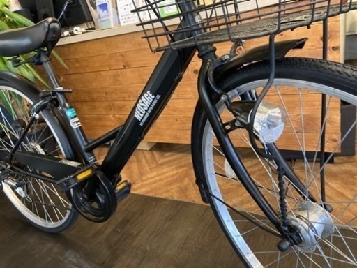 【前後タイヤ・チューブ新品！】LEDオートライト　6段変速　26インチ自転車　マットブラック　名古屋プレミアム商品券×金鯱マネー参加店