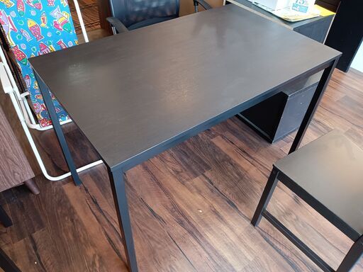 IKEA　ダイニングテーブル　ブラック　サイズ（約）幅１１０×奥６７×高７４　　■近隣配送無料 買取GO‼　栄和店