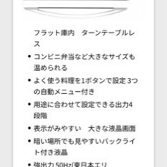 家庭用　電子レンジ　2019年製の画像