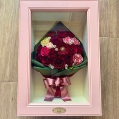【元値約6万】薔薇　プリザーブドフラワー　花束　花瓶　インテリア　雑貨の画像