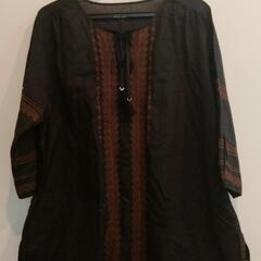 レディース　シャツ　TRANS WORK　ブラック　MINTON...