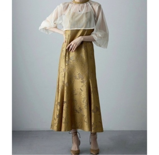 etoll 3wayシフォンボレロ&レースキャミドレス