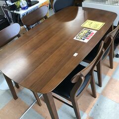 ダイニングテーブルセット 4人用 幅 135×奥行80 ×高さ70 cm※中古Bランク