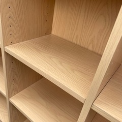 ●木製収納棚　高さ100×幅114cm●の画像