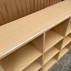 ●木製収納棚　高さ100×幅114cm●の画像
