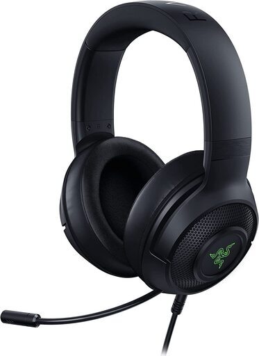 Razer Kraken V3 X ゲーミングヘッドセット Black 7.1 サラウンドサウンド TriForce 40mm ドライバー 単一指向性マイク ノイズキャンセリング ChromaRGB対応 超軽量285g PS5 PC Switch スマートフォン
